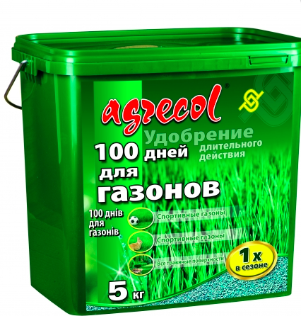 Добриво 100 днів для газону Agrecol 5 кг
