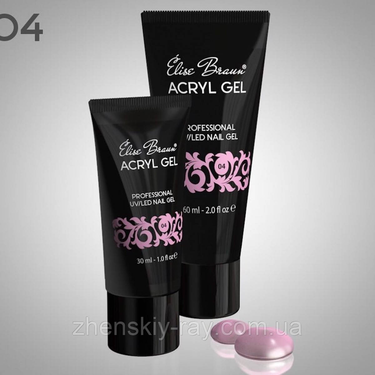 Акрил-гель Acryl Gel Elise Braun № 4, 60 мл