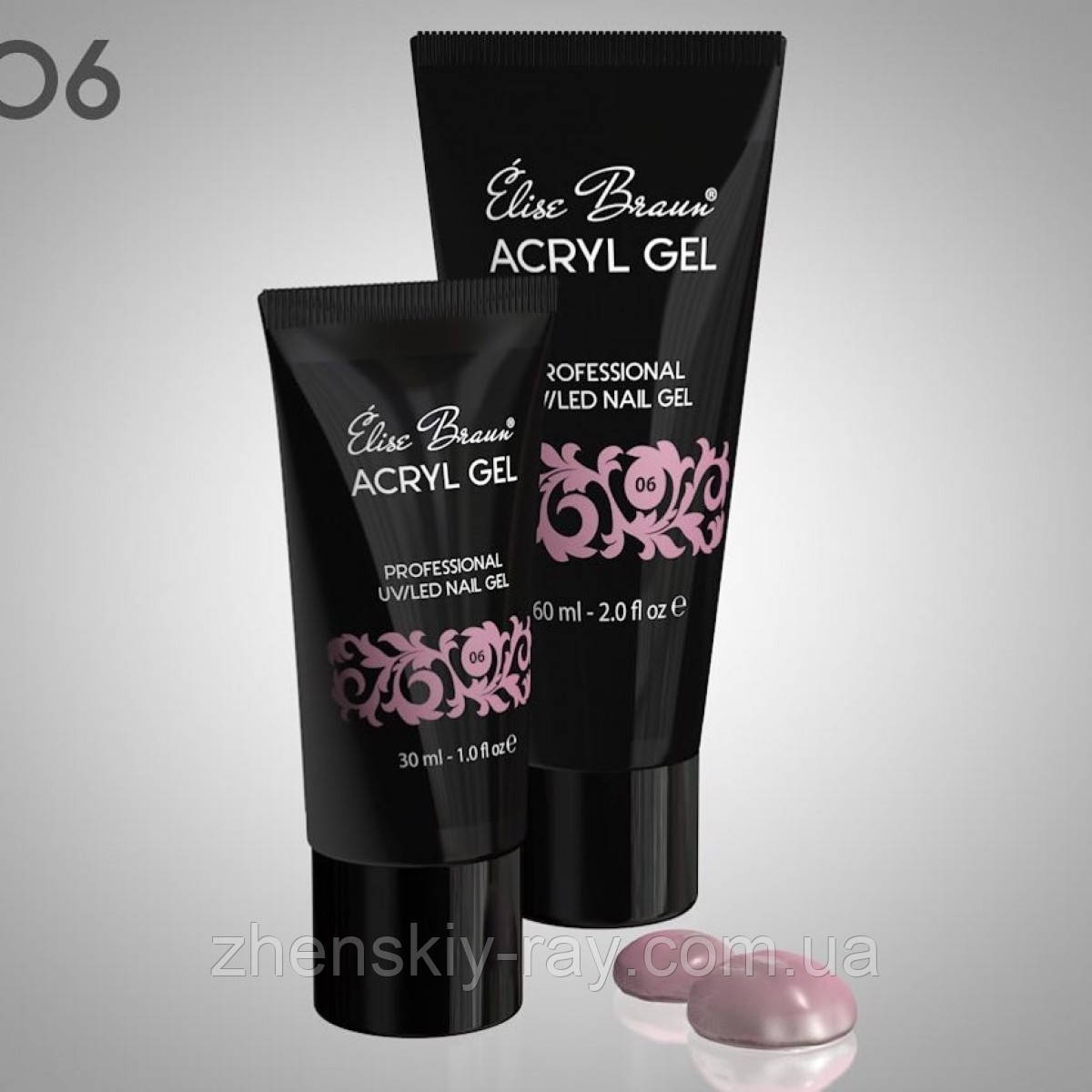 Акрил-гель Acryl Gel Elise Braun № 6, 60 мл