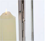 Набір 2-х підсвічників "Ліхтар Джейсон" з нержавіючої сталі h35-45см, фото 3