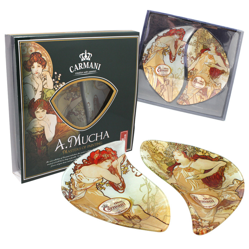 Набір тарілок А.Муха Літо і осінь Carmani (2 шт.), 21,5х10,5 см (198-7025), фото 1