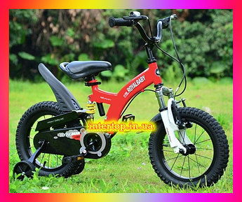 Дитячий велосипед на амоортизаторах Royal Baby Flying Bear 16 дюймів, червоний. Для дітей 4-7 років
