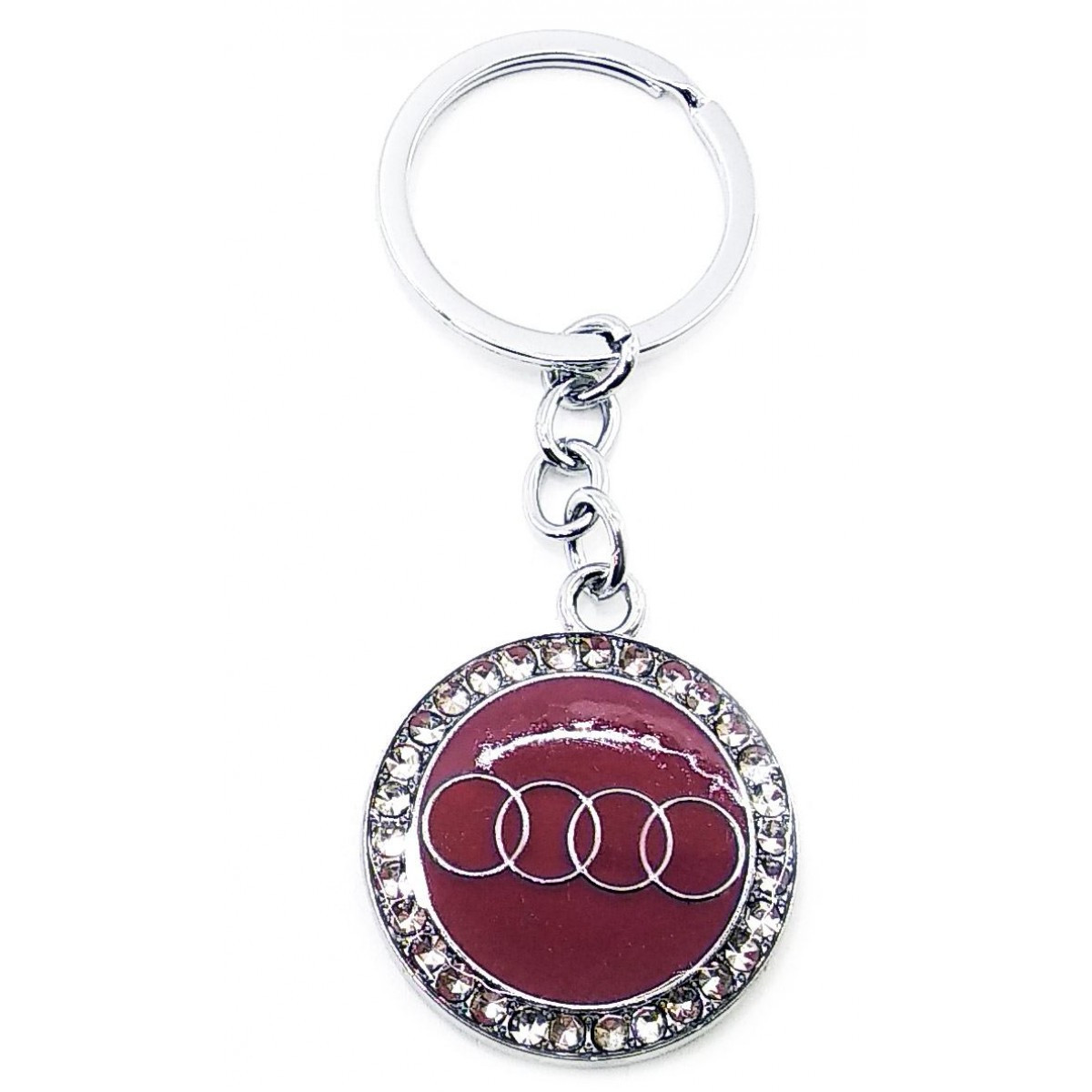 Автомобільний Брелок (U)"Audi" бордовий