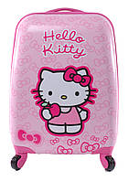Валіза дитяча пластикова Кітті 42 см 4 колеса