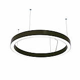 Круглий підвісний алюмінієвий LED світильник 2400x60 мм 185W, фото 6