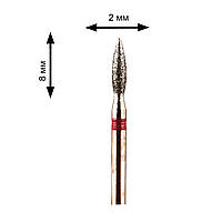 Фреза для манікюру полум'я, манікюрна насадка алмазна, M-008, свердло для нігтів