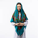 Японська вовняна хустка 140х140см, фото 3