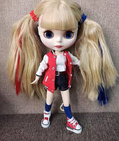 Шарнирная кукла Блайз (Айси) Харли Квинн + 10 пар кистей, одежда и обувь в подарок