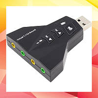 Звуковая карта Dynamode USB 8(7.1) каналов Virtual, 2 стерео-выхода, 2 моно-входа, RTL 3D (PD560)