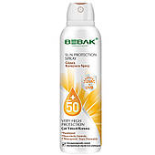 Сонцезахисний спрей SPF 50+ BEBAK, 150 мл