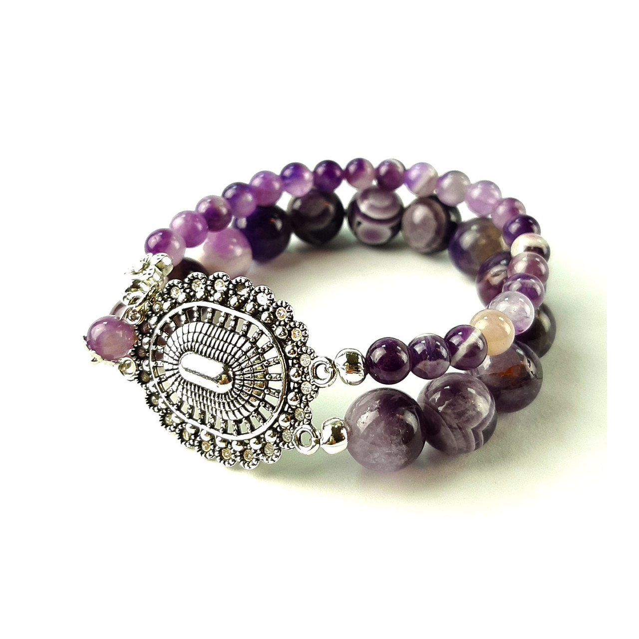 ДУША, аметист. Браслет із натурального каменю, фото 1