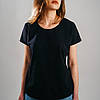 Класична чорна жіноча футболка «Fruit of the Loom», фото 2