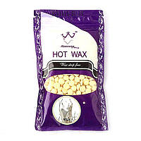 Воск пленочный низкотемпературный Hot Wax в гранулах, 300 гр.Белый Шоколад