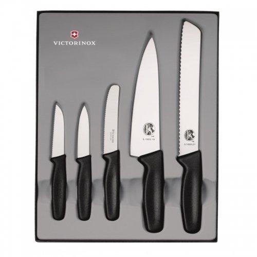 Набір кухонних ножів Victorinox (5 предметів), чорний 5.1163.5, фото 1