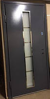 Двері вхідні металеві зі склопакетом