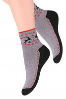 Махрові шкарпетки з оленями steven