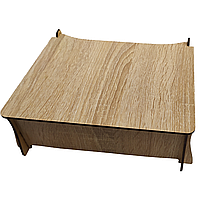 Органайзер деревянный для бисера и вышивания однотонный 22х18х7 см