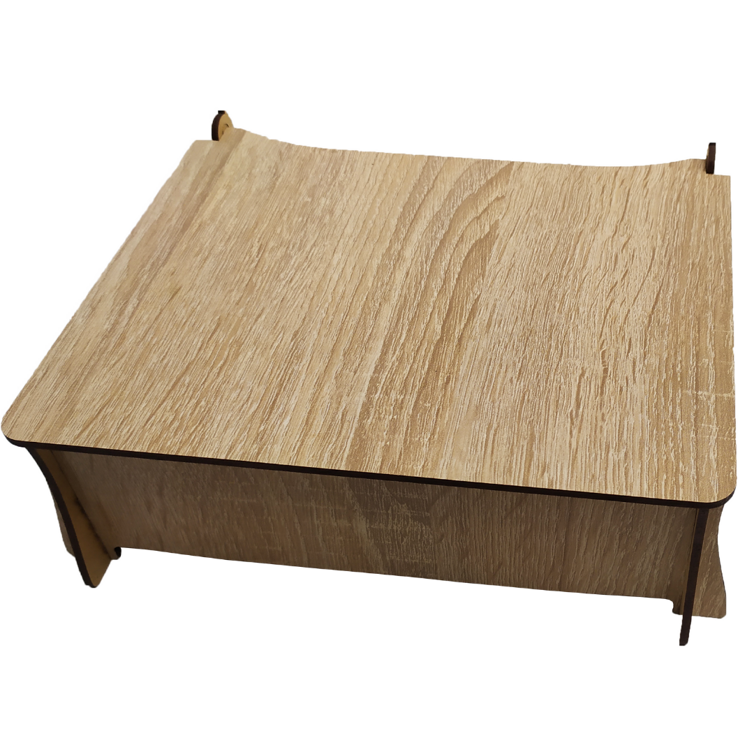 Органайзер дерев'яний для бісеру та вишивання однотонний 22х18х7 см