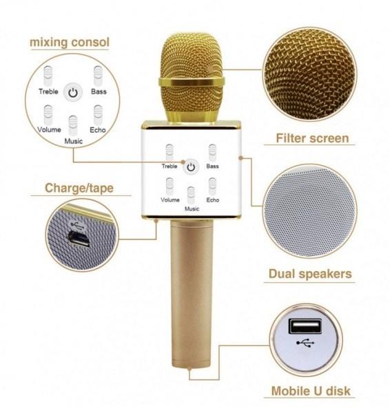 Бездротовий караоке-мікрофон Q7