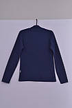 Л-232 Светр реглан гольф для дівчинки щільний синій, 134 і 152 зростання, фото 2