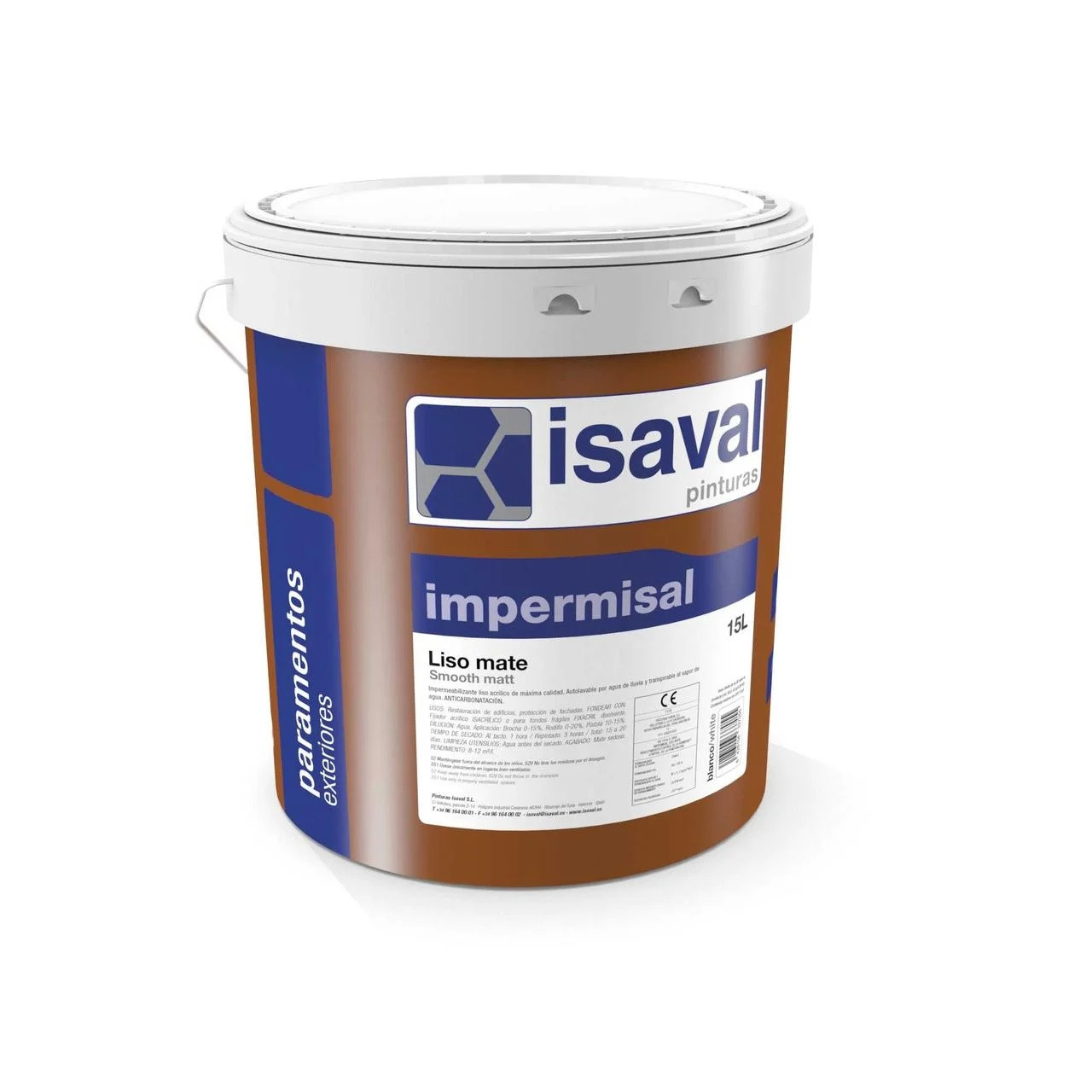 Импермисаль Лисо / Impermisal Liso - фасадна гідроізоляційна фарба, біла, тонір-ся (уп.4 л)