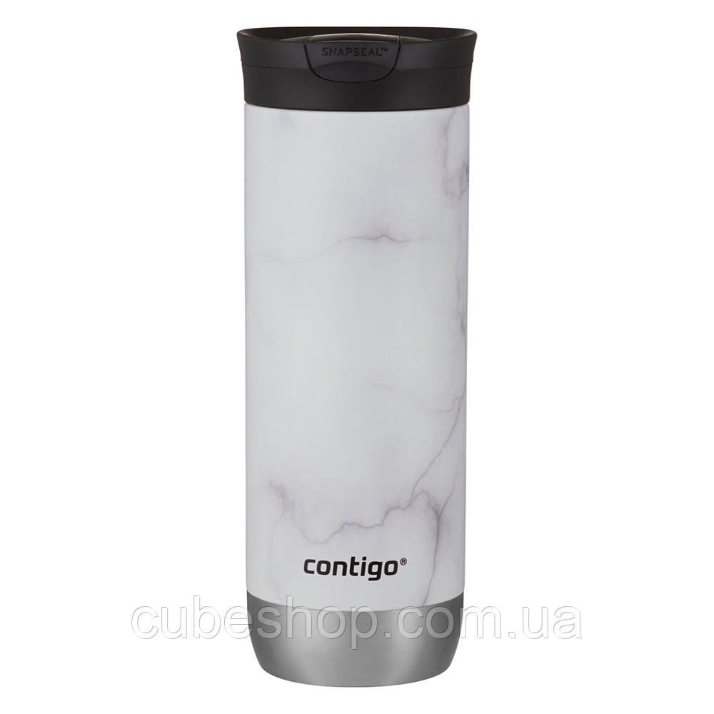 Термокружка Contigo Huron New Couture Snapseal White Marble (590 мл)