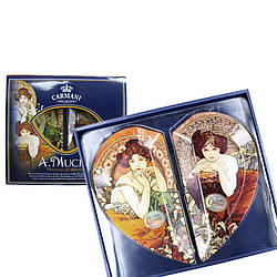 Тарілка скляна А. Муха Carmani, 26х15 см (198-7004)