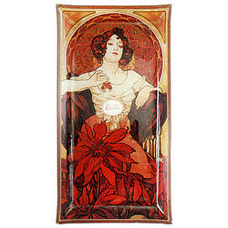 Тарілка художника Альфонс Марія Муха Рубін 46х24 см