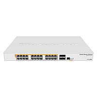 POE керований комутатор Mikrotik CRS328-24P-4S+RM (24xPOE, 4xSFP, 1xLAN)