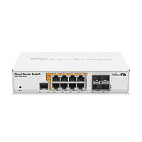 Управляемый PoE коммутатор Mikrotik CRS112-8P-4S-IN (8xPOE, 4xSFP, 1xLAN)