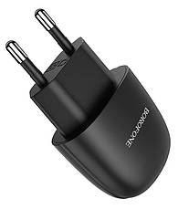 Зарядний пристрій (зарядка) для телефону Borofone BA49A + кабель USB - Micro USB Чорний, фото 6