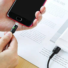 Кабель для зарядки телефона/ смартфона Borofone BU17 Starlight USB - Micro-USB 2.4 А 2 м Чорний, фото 5