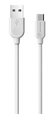Кабель для зарядки телефона/ смартфона Borofone BX14 LinkJet USB - Micro-USB 2.4 А 2 м Білий, фото 3