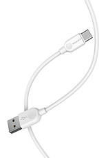 Кабель для зарядки телефона/ смартфона Borofone BX14 LinkJet USB - Type-C 2.4 А 2 м Білий, фото 5