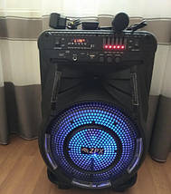 Колонка на акумуляторі з мікрофоном ZPX ZX-7774 потужність 150 W USB Bluetooth FM 15", фото 5