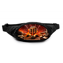 Друк на сумках-бананка,Сумка на пояс "World of tanks"