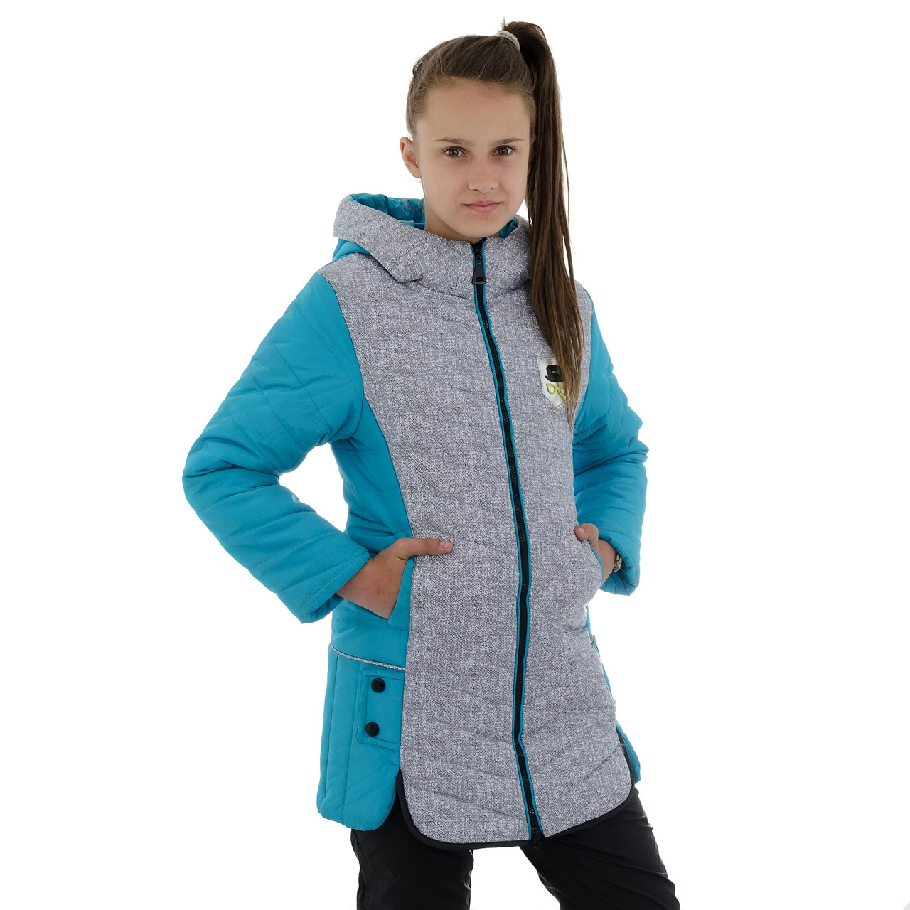 Весняні куртки для дівчат підлітків на флісі розмір 146-158
