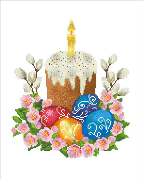 ХВГ-045. Схема для вишивки бісером Великодній рушничок.