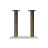 Подвійна опора для столу з коробом "Серія 5" з металу та дерева, фото 5