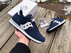 Чоловічі кросівки Saucony Jazz Original 2044-316s Navy White темно-сині Оригінал, фото 3