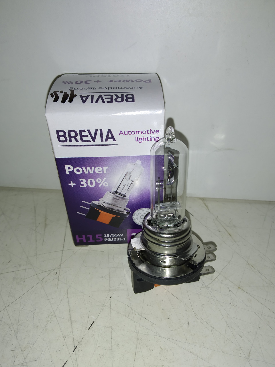 Авто лампа BREVIA H15 POWER +30% 12V