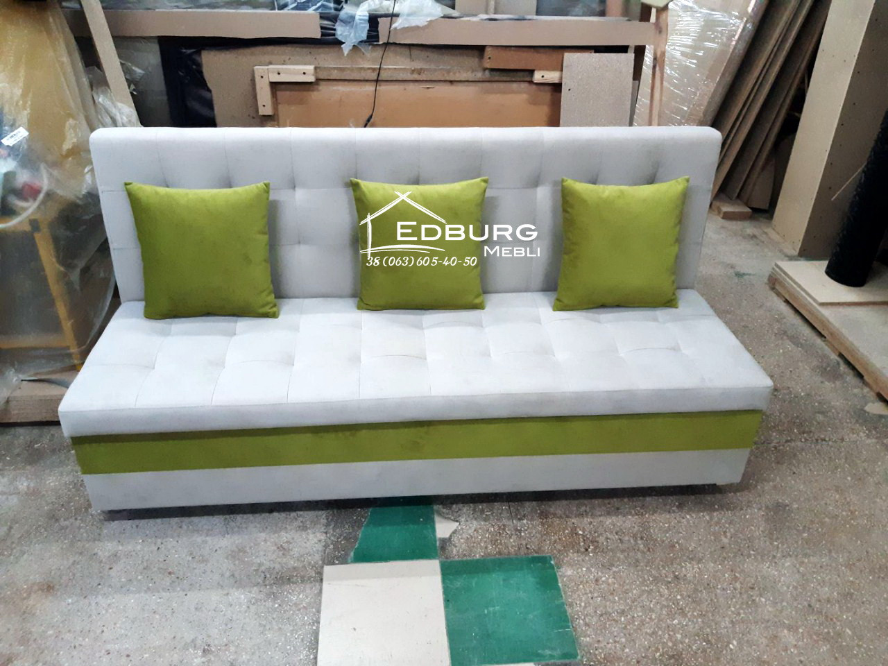 Диван Квадро зі спальним місцем 1800х650х900мм, фото 1