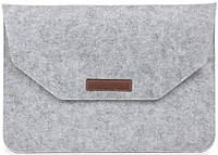 Чехол конверт войлочный серый для MacBook Air и Pro 13`3 сумка чехол из войлока на Макбук Аир и Про