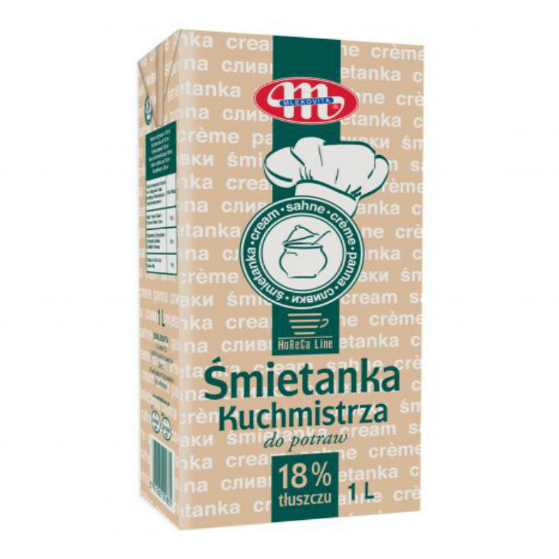 Сливки 18% "Mlekovita" фасовка 1 l купить в интернет-магазине «Сырная ...