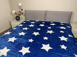 "зірки" плед євро розмір 200/230 см, мікрофібра