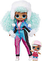 Лялька ЛОЛ Сюрприз Крижана леді L. O. L. Surprise! O. M. G. Winter Chill ICY Gurl Fashion Doll & Brrr B. B. Doll, фото 1