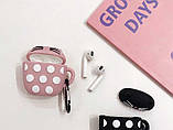 Чохол для навушників AirPods 1/2 Cup Cat пудрово-рожевий, фото 3