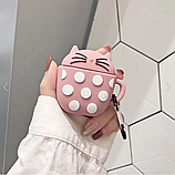 Чохол для навушників AirPods 1/2 Cup Cat пудрово-рожевий, фото 2