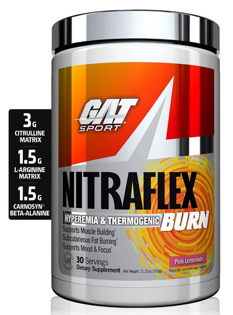 Передтренувальний комплекс GAT sport Nitraflex Burn 318 г, фото 1