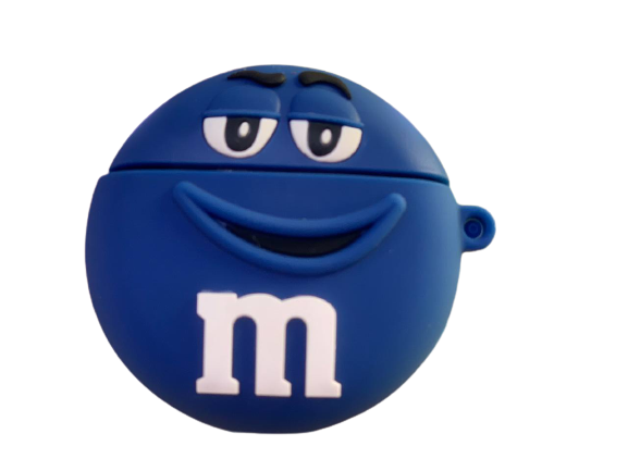 Чехол для наушников AirPods 1/2 M&M's темно-синій